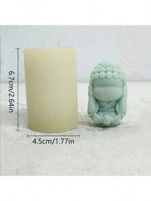 Patung Buddha See No Hear No Speak DIY Buatan Tangan Cetakan Silikon Multifungsi untuk Aromaterapi dan Plester - Patung Buddha - View 2
