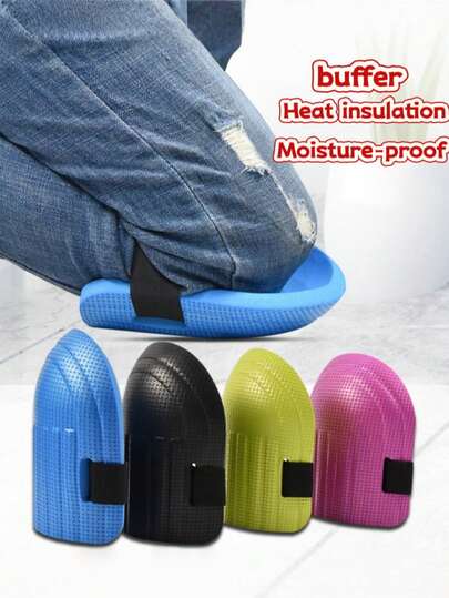 2pcs/Set EVA Foam Knee Pads - Waterproof, Anti-Slip, Thick For Gardening, Masonry, Tile Laying, Marble Work, Construction, Kneeling Work. Features: Scratch-Resistant, Cut-Resistant, Impact-Resistant, Breathable, Anti-Slip, Stretchable