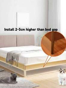 6件装可调节沙发底部保护套 - 宠物玩具防护罩，家具缝隙填充物，防止玩具和碎屑掉入缝隙，可定制设计，有效防止物品掉入沙发、床和架子缝隙 | 耐用塑料 - 彩色 - 查看 2