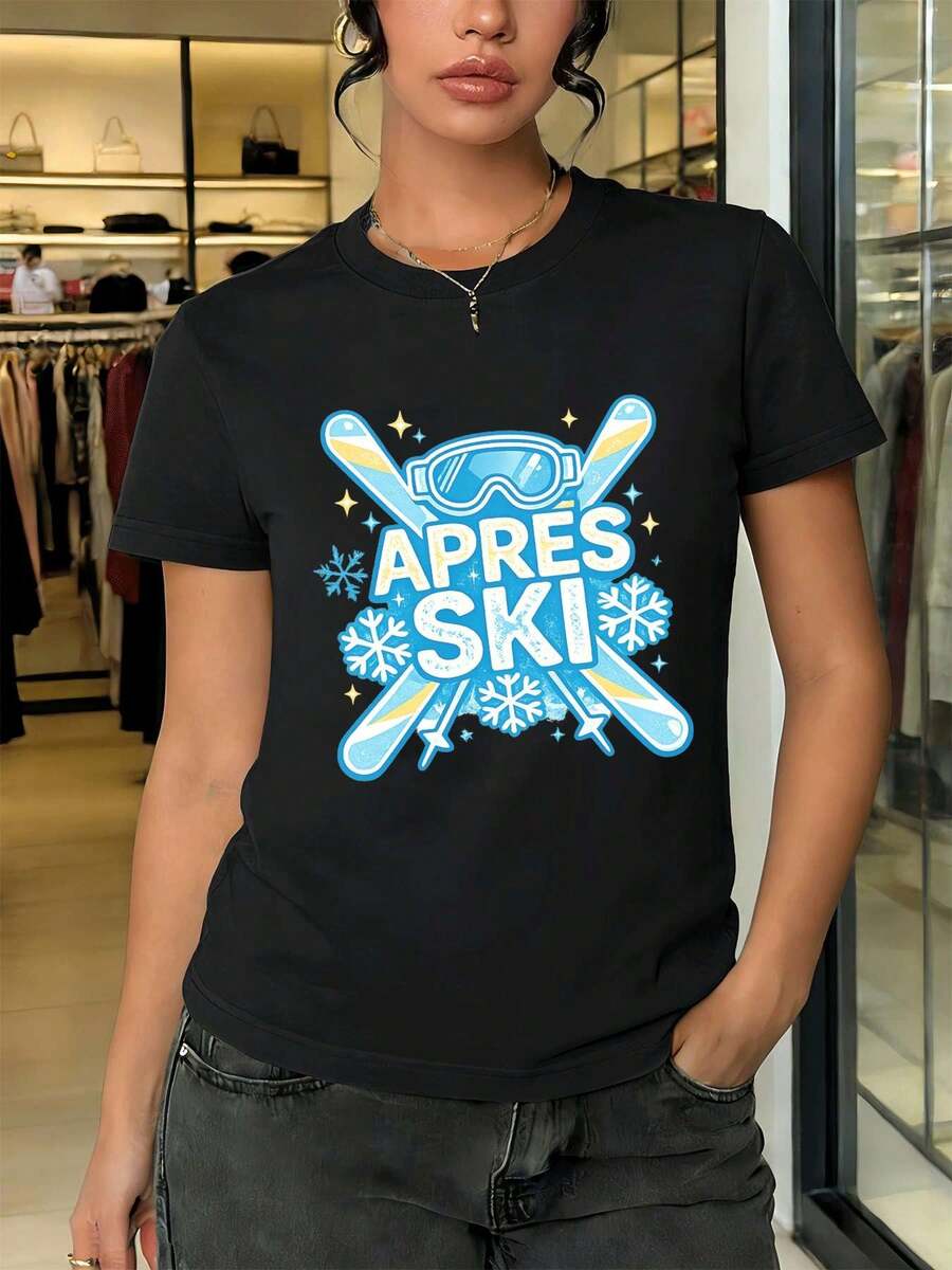 Camisetas femininas - Preto - Ver 1