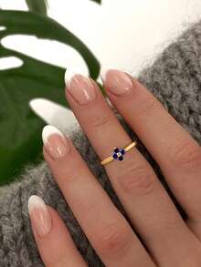 1PC S925 Sterling Silver Fine Simple Four-Leaf Clover Toe Ring Diamond Toe Ring Adjustable Toe Ring Suitable For Summer Seaside Wear - Four-leaf Clover Toe Ring - View 4