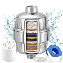 20 Stage Shower Filter, Hard Water Shower Filters For Chlorine Heavy Metal And Other Sediments Removal, Dramatically Improves The Condition Of Your Skin And Hair - G1/2 inch - Xem 9