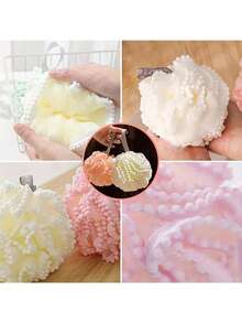 2pcs/Set Multi-Color Mesh Bath Sponge, Soft Bathing Ball, Lace Sphere Bath Sponge, Soft Shower Loofah, Exfoliating Body Scrubber, Bath Sponge, Shower Loofah, Large Mesh Ball For Exfoliating And Skincare, Bathroom Accessories - Multicolor - View 5