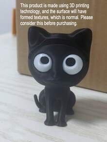 1个可爱猫咪图案眼镜架 - 塑料桌面收纳架和眼镜架，适用于家居装饰、办公收纳，节省空间，轻巧耐用的塑料材质，完美的复活节和情人节礼物，多功能眼镜收纳架，适用于书房、书桌、卧室和工作站 - 彩色 - 查看 11