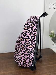 Cartoon Cow Print Backpack, Large Capacity, Casual Backpack For High School Students - Rectangle - View 4