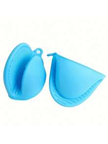 1 Pair Of Silicone Anti-Scalding Gloves - Non-Slip Grip Kitchen Utensils, With Hanging Loop Design, Durable And Tear-Resistant, Essential Kitchen Additions, Suitable For, Placemats, Coasters, Coffee Mats, 11 Kinds Of Essential Holiday Supplies - View 7