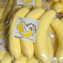 1个香蕉果肉模型，PU材质慢回弹挤压玩具，青少年及成人减压解压玩具，生日/节日/愚人节礼物，也可作恶作剧道具 - 彩色 - 查看 6