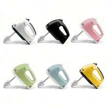 PANCERKA 1套电动手持搅拌器，7速手持式打蛋器/打蛋器/搅拌器，电动搅拌器，家用电器搅拌器，电动食品搅拌器，厨房碗辅助搅拌器 - 美規A型插(110-127V) - 查看 2