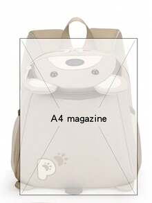 Preppy Style Backpack, New Lightweight And Comfortable, Large Capacity Fashionable Cute Bear Backpack, Cute Backpack Suitable For Daily Use And Students, Minimalist Versatil - Backpack - View 3