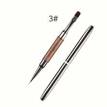 Dual-Ended Nail Art Brush - For Gel & Crystal Manicure, Painting Pen, Liner Brush - Multicolor - View 13