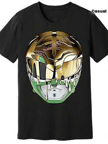 The 2025 Fashion  Features A Hip-Hop Style With A Comfortable, Breathable Mighty Morphin Power Rangers Green Ranger Helmet, Perfect For Exercise, Parties, And Fitness Gatherings.It'S Also A Great Gift For Christmas And Thanksgiving, Plus Size - 1 - 查看 2