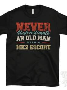 Never Underestimate An Old Man With A M-K2 ESCORT T-Shirt - Black - View 1