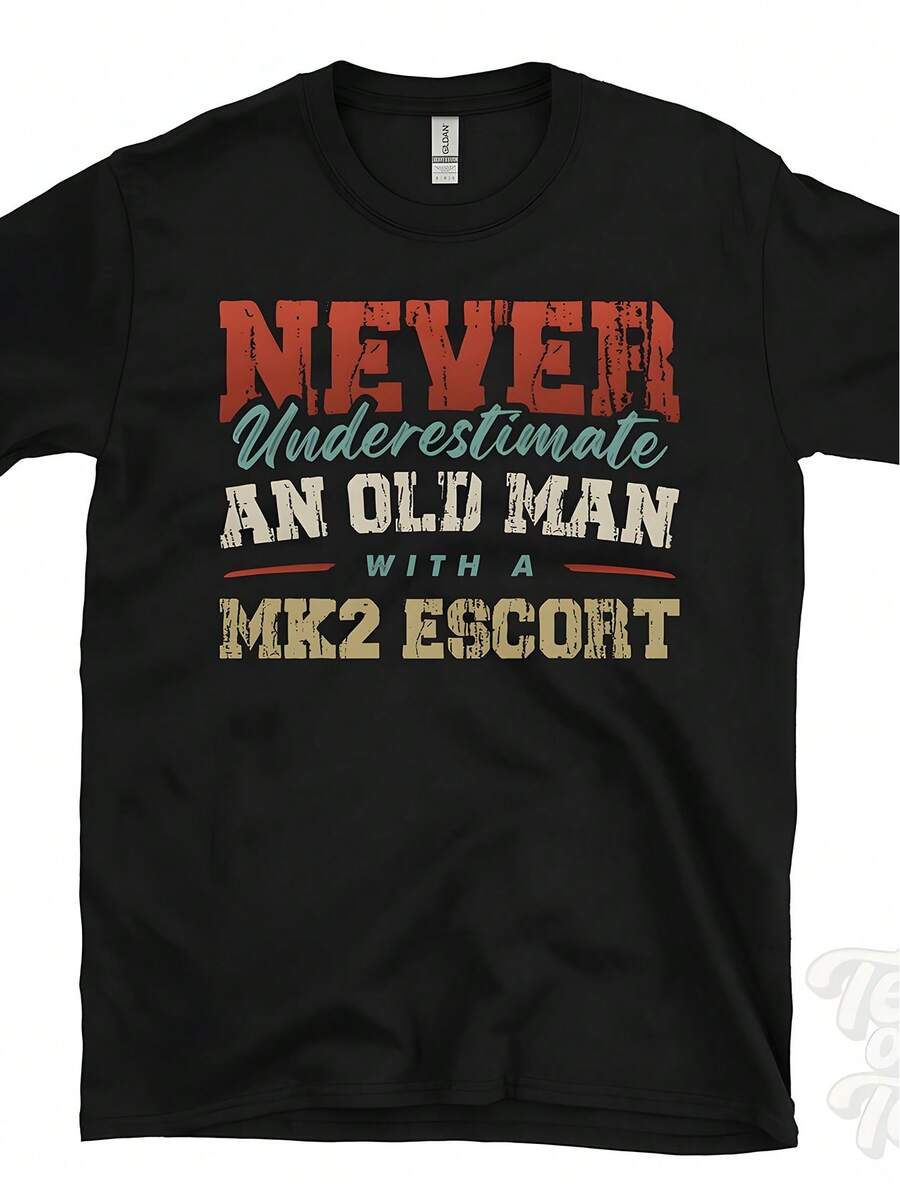 Never Underestimate An Old Man With A M-K2 ESCORT T-Shirt - Black - View 1
