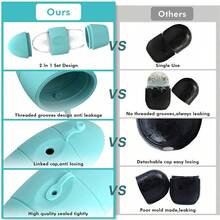 1pc Silicone Ice Facial Massage Roller, Cooling Ice Tray Mold For Face Skin Care, Ice Therapy Beauty Tool - Rectangle - View 7