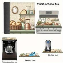 1pc, 2D Stove Top Cover, Non-Slip Pad, Suitable For Electric Stove, Induction Cooker, Stove Protector, Kitchen Counter Space Saver, Home Kitchen . - Multicolor - View 5