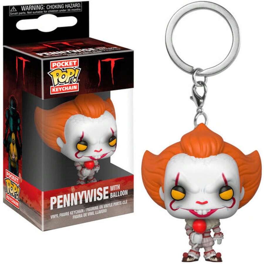 Funko POP Keychain IT -  With Balloon - Collectible Vinyl Keychain 4cm - Officially Licensed Product - Gift For Fans And Collectors - Multicolor - View 1