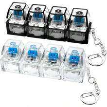 1pc Mechanical Keyboard Replacement Keycap | Keycap Collector's Item, Modern Style Keychain Pendant, 2-In-1 Men's Keychain, Adult Gift, New Year Gift, Suitable As Backpack Pendant - Multicolor - View 1