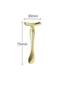 1个/2个/3个装 T型金属光滑质地眼霜涂抹器，美容化妆护肤刮刀，适用于面膜和眼霜涂抹 - 彩色 - 查看 7