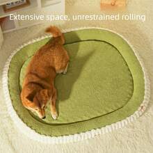 1 pieza Cama suave y cómoda para mascotas, cama para perro/gato extraíble y lavable, adecuada para mascotas pequeñas/medianas/grandes para dormir y descansar - Verde - Ver 5