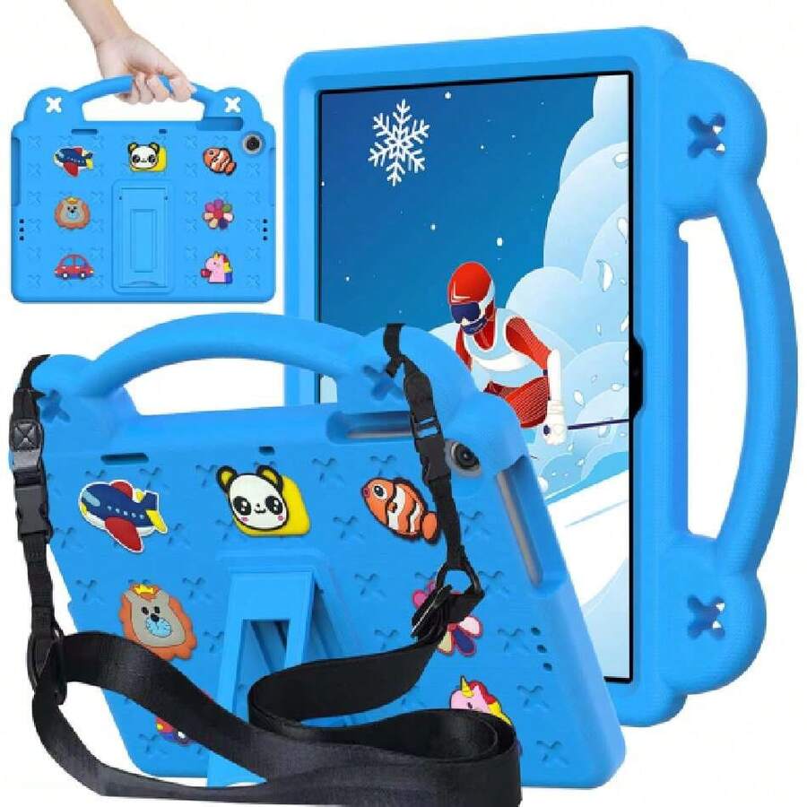 Case Compatible With Honor Pad X8 10.1" 2022 / Honor Pad X8 Lite / MatePad SE 10.1" 2022 / MatePad T10s 10.1" / MatePad T10 9.7" / Enjoy Tablet 2 10.1", With Handle / Shoulder Strap / Stand, 42530839 - 無色 - 查看 1