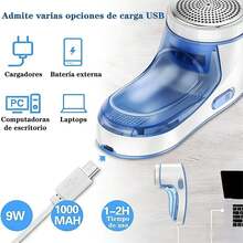 Quitapelusas Eléctrico Recargable para Ropa, Quitapelusas Portátil con Malla de Abeja Protectora de Tejidos Delicados, Elimina Eficazmente Pelusas, Bolitas y Pelos de Mascota para Prendas de Lana, Algodón, Satén y Todo Tipo de Tejidos, Diseño Compacto Fácil de Limpiar y Usar, 3 Opciones de Colores Disponibles, Ideal para Uso Doméstico, Viaje y Como Regalo en Todas las Ocasiones - Caja de recolección de polvo visual - Ver 10