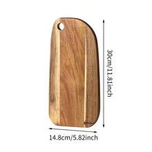1pc Wooden Pizza Board With Handle, Rosewood Steak Cutting Board, Restaurant Fruit Bread Tray Chopping Board - View 10