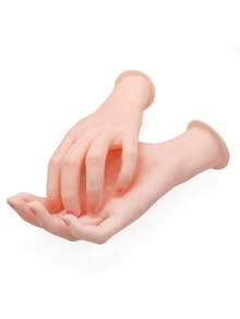 一对逼真硅胶手 - 仿生纹理，柔软手型，适用于珠宝制作、摄影道具、美甲训练、工艺品制作、戏剧表演 - 逼真的抓握模拟，硅胶练习手，手工制作，外观自然，戏剧道具，DIY爱好者 - 彩色 - 查看 2