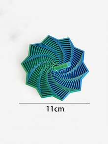 3D Printed 11cm Sensory With Handle, Hypnotic Visual And Stress Relief Toy, Satisfying Visual Experience, Office Stress Relief Toy, New Year Gift - Multicolor - View 13