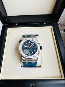 New AP Oak Offshore Series 15720ST Mechanical Textured Stainless Steel Men's Watch With Rubber Strap For Cross-Border Foreign Trade - 01 - 查看 2