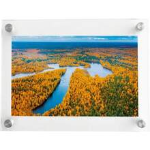 Wall Mount Acrylic Picture Frame Double Panel Floating Display With Metal Standoffs For 4x6 Photos And Certificates - 1 - 查看 2