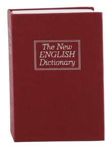 Caja fuerte falsa de libro de 11,5 * 8 * 4,5 cm / 4,5 * 3,15 * 1,77 pulgadas con llave, caja de almacenamiento oculta, caja de almacenamiento estilo diccionario, decoración de oficina en el hogar, caja de almacenamiento secreta WGM3 - Versión mini llave - Ver 7