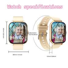 Smart Watch With Wireless Calling - Call Answer/Reject, 100+ Sports Modes, Fitness Tracker & Activity Data Tracking, Message/APP Alerts, USB Charging - Unisex Sports Watch For Android Phones - 查看 10