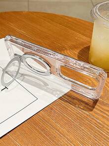 Magnetic Luxury Heavy Shockproof Duty Rugged Transparent Hard Phone Case + Ring Holder Stand Compatible With Samsung Galaxy S26Ultra S26Plus S25Ultra S24Ultra S23Ultra S22Ultra A57 A56 A55 Clear 3 IN 1 Anti-Drop Bumper Back Cover - Silver - View 3