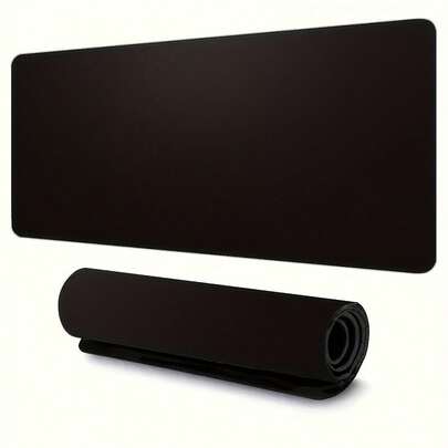 Sleek All-Black Gaming Mouse Pad - Easy Aesthetic, Sturdy Surface For Big Gaming Mice, Stylish Desk Item For Office & Computer Arrangement, Spacious Mousepad For Workstation, Mousepad, Computer Area