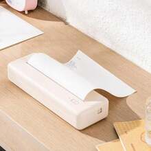 2 Rolls Papel de impresora térmica A4 papel de impresora térmica 210 * 30mm impresoras portátiles móviles compatibles adecuadas para viajes hogares fotos contratos - Blanco - Ver 5