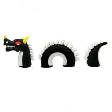 Bộ 3/4 móc trang trí giày hình cá sấu, rồng, rắn, nàng tiên cá 3D, có thể tháo rời, phù hợp với guốc, phụ kiện giày dép thú vị làm quà tặng cho bạn bè. - Nhiều màu - Xem 9