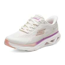 Skechers GLIDE STEP VORTEX 女士跑步鞋，结构化缓震跑步鞋，适合户外运动和跑步，舒适透气，货号：129825-NAT - 自然色 - 查看 3