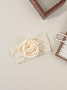 Solid Color Fashion Rose Flower Baby Headband, Soft & Comfortable Infant Hair Accessories - Multicolor - View 11