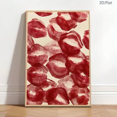 1 Tranh in trên vải canvas hình đôi môi đỏ rực rỡ và thời trang, tranh trang trí tường hiện đại, phong cách học thuật cổ điển, phù hợp cho phòng ngủ, phòng khách, văn phòng, phòng học, phòng tắm, nhà bếp, hành lang, ký túc xá, căn hộ và trang trí nhà cửa. Đây là món quà lý tưởng dành cho bạn bè.