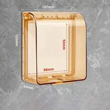 1 件装现代简约防水插座自粘式壁挂开关保护盖浴室电源插座防水防尘盖 - 彩色 - 查看 5