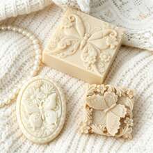 Vintage Butterfly & Flower Silicone Soap Molds - Intricate Carved Butterfly Design For Aromatherapy Soap & Candle Making - Butterfly - View 5