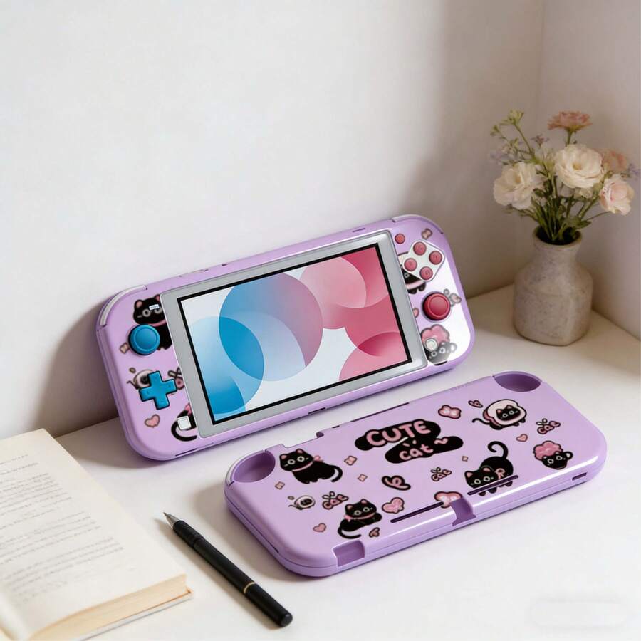Cute Black Cat Transparent Protective Soft Case Suitable For Nintendo Switch Game Console - View 1