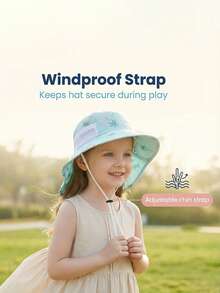 1-2岁/3-5岁/6-10岁儿童户外防晒帽，透气面罩遮阳帽，可拆卸渔夫帽，夏季保暖 - 1PC - 查看 7