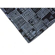 Ankara - Soft African Print Headband, Long Hair Scarf, Turban, Tie, Sweater, African Headbands (Ankara Bamileke Tribe Royaly), Navy Blue, 42543441 - 水鴨藍 - 查看 6