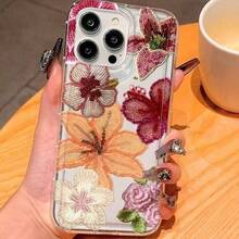 花朵图案单件装柔软防震手机壳，兼容苹果17/16/11/12/13/14/15/15Pro/15 Plus/15 Pro Max/7 Plus/8 Plus/X/Xs Max/Xr/11 Pro/12 Pro/13 Pro/14 Pro/12 mini/13 mini/17 Pro Max/12 Pro Max/13 Pro Max/14 Pro Max/14 Plus/6/6S/6 Plus/7/8/16 Pro/16 Plus/16 Pro Max/SE - 彩色 - 查看 4