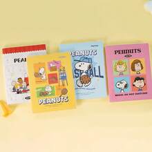 SNOOPY 1pc Yuemu's New Genuine  Rubber Sleeve Book, Student Cartoon Anime Waterproof Rubber Sleeve Book, A5 Horizontal Inner Page Notebook, New Year's Gift, Valentine's Day Gift, Easter Gift[Stochastic Style] - Multicolor - View 1