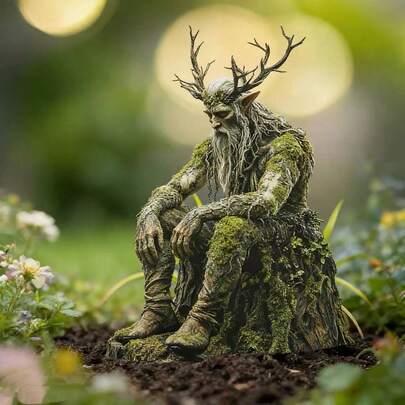 1pc Captivating Acrylic Forest King Garden Stake Art - Indoor/Outdoor Potted Plant And Flower Bed Decor, Waterproof Scratch-Resistant Home Decor, Unique Gift, Perfect For Holidays