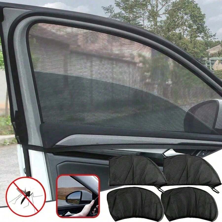 Car Sun Shade, Anti-Mosquito, Heat Insulation, UV Protection, Reflective Sun Protection Window Film, Suitable For Sedans And SUVs - B - View 1