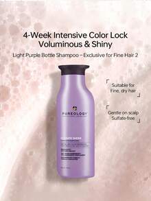 Pureology Amino Acid Moisturizing Shampoo, Hydrating Purple Bottle Shampoo & Conditioner, Smooth And Moisturizing - Shampoo (for Fine Hair) 266ml - View 1