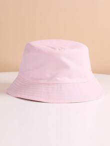 1pc Women's Reversible Bucket Hat, Summer Sun Protection Outdoor Hiking Cap - Women's Bucket Hat - View 3